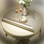 Nappe Ronde Grise PVC - Vignette | 1001 Nappe