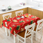 Nappe Noël   Cadeaux Rouge Et Vert - Vignette | 1001 Nappe