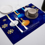 Set de Table Bleu Marine - Vignette | 1001 Nappe