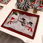 Set de Table Noël Bonhomme de Neige - Vignette | 1001 Nappe