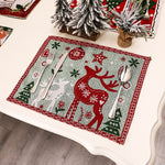 Set de Table Noël Renne - Vignette | 1001 Nappe