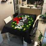 Nappe Noire Noël - Vignette | 1001 Nappe