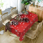 Nappe Tissu Rouge Rectangulaire - Vignette | 1001 Nappe