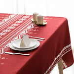 Nappe de Noël Rouge et Blanche - Vignette | 1001 Nappe