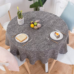 Nappe Ronde Gris Anthracite - Vignette | 1001 Nappe