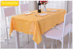 Nappe Rectangulaire Anti Tache Jaune - Vignette | 1001 Nappe