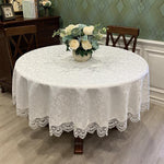 Nappe Ronde Coton Blanc - Vignette | 1001 Nappe