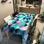 Nappe Rectangulaire Bleu Turquoise - Vignette | 1001 Nappe