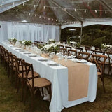 Chemin de Table <br> Toile de Jute Table Ronde