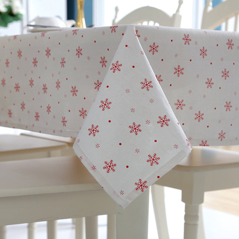 Nappe Ronde De Noël De 177,8 Cm - Flocon De Neige D'hiver - Pour Fête