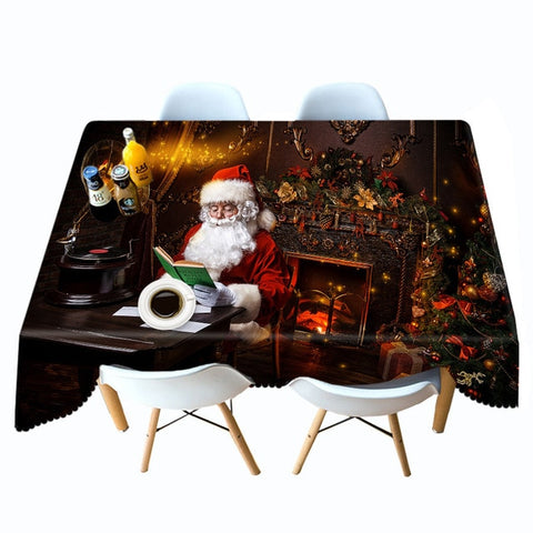 nappe-de-noel-noir-avec-pere-noel