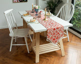 Chemin de Table Noël  <br> Sapin Rouge
