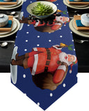 Chemin de Table <br> Noël Bleu